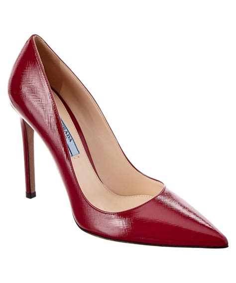 prada pointy toe pump hot pink|prada ankle pumps.